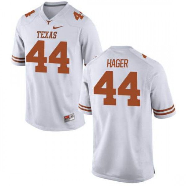 Men Texas Longhorns #44 Breckyn Hager Authentic Stitch Jersey White